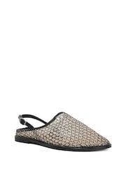 Zapatos planos con tira trasera de malla Goss de Dune London - Imagen 4 de 6