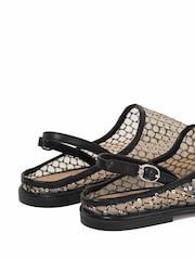 Zapatos planos con tira trasera de malla Goss de Dune London - Imagen 6 de 6