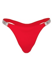 Victoria's Secret Lipstick Red Brazilian Shine Strap Knickers - Image 3 of 3