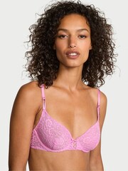 Victoria's Secret Pink Lilac Unlined Demi Sexy T-Shirt Lace-Up Bra - Image 1 of 5