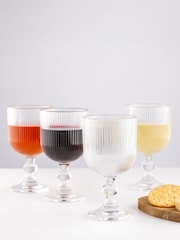 Ravenhead Set of 12 Clear Linea Glass - Image 2 of 4