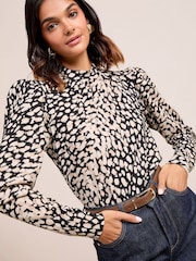 Friends Like These Animal High Neck Printed Top - Image 3 of 4