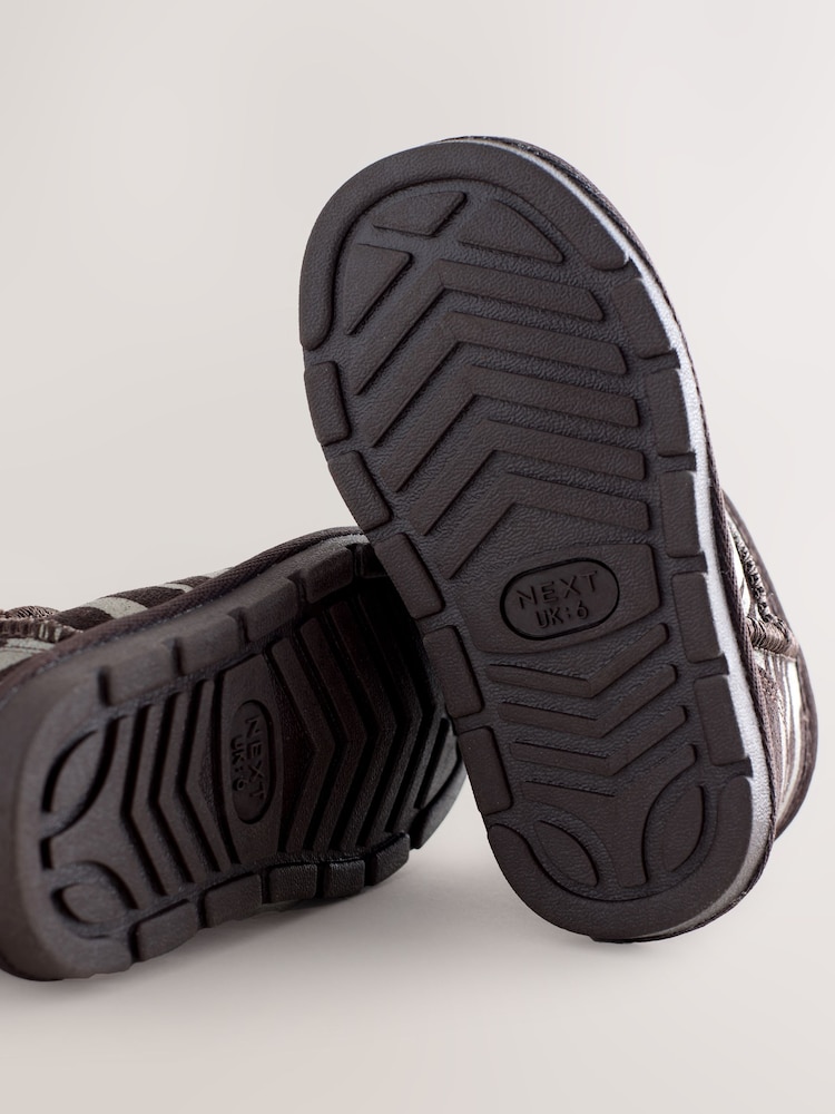 Silver Zebra Water Repellent Standard Fit (F) Print Suede Pull On Boots - Image 5 of 5