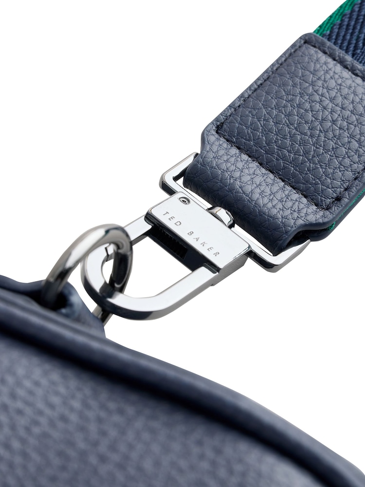 Ted Baker Blue Kaden PU Webbing Document Bag - Image 4 of 4 Ted Baker Blue Kaden PU Webbing Document Bag - Image 4 of 4