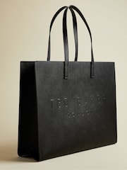 Ted Baker Black Sukicon Crosshatch East West Icon Bag - Image 2 of 5