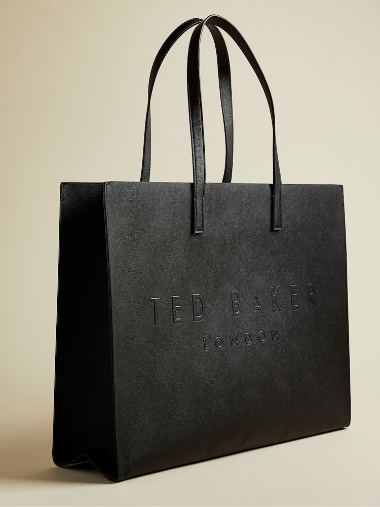 Ted Baker Black Sukicon Crosshatch East West Icon Bag - Image 2 of 5