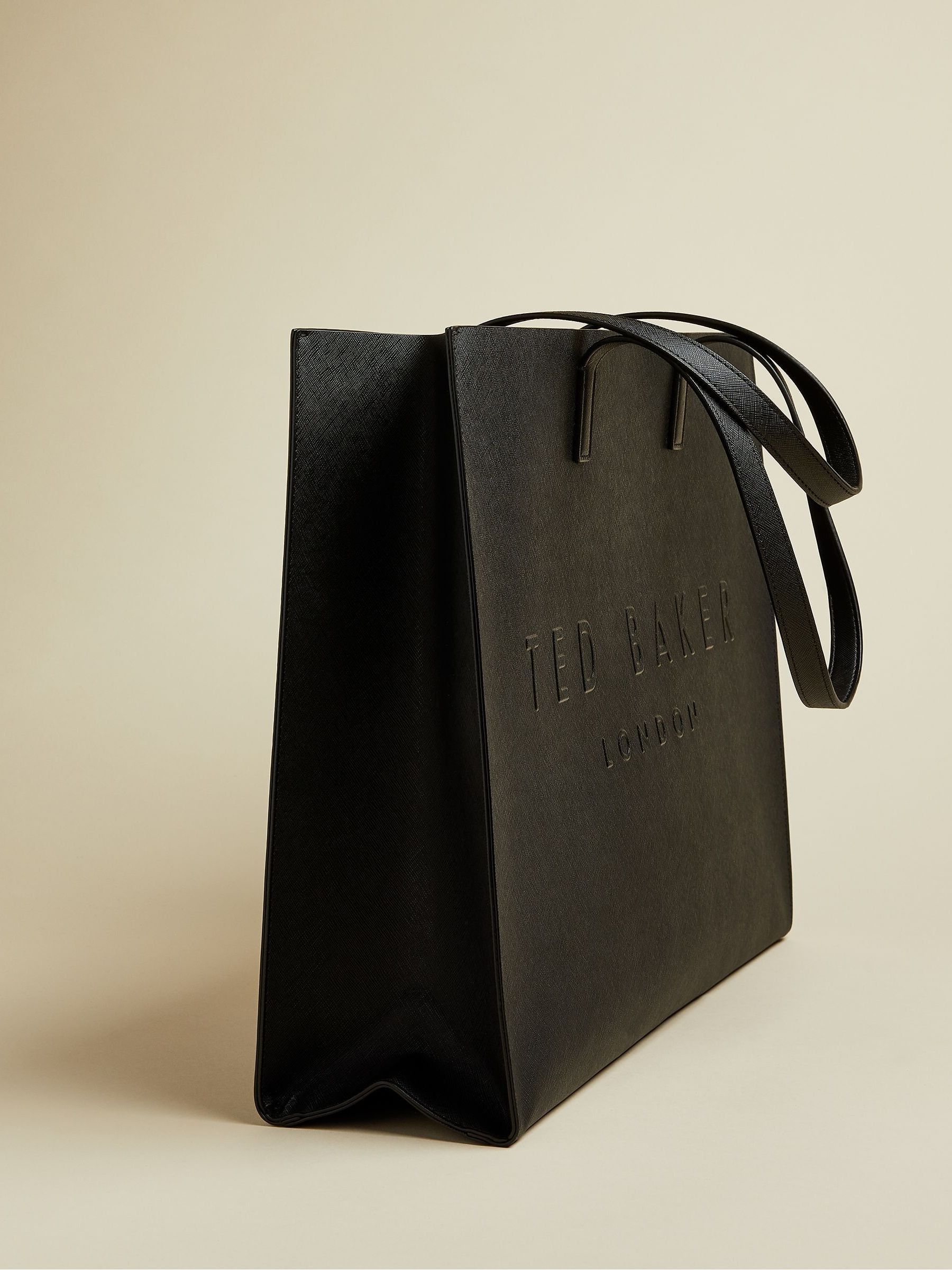 Buy Ted Baker Black Sukicon Crosshatch East West Icon Bag from