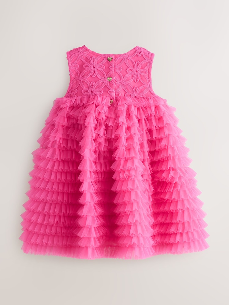 ted baker hot pink dress Ted Baker Alair Ruffle Peplum Bodycon Dress in Hot Pink Size 6