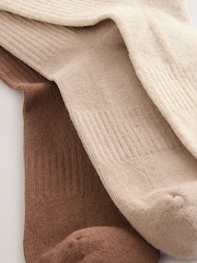 Neutral Cushion Sole Ribbed Sport Ankle Socks With Arch Support 3 Pack - Image 5 of 6