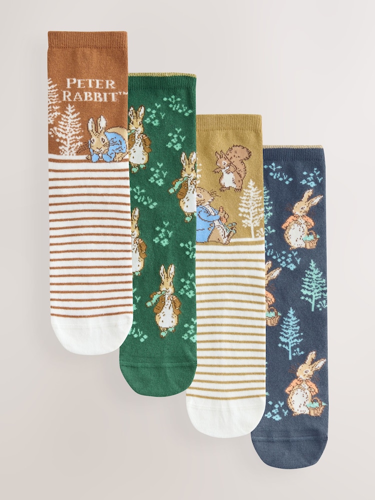 Peter Rabbit Ankle Socks 4 Pack - Image 1 of 7