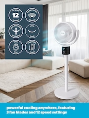 Silentnight White Airmax Pro 360 Oscillating Fan with Controller - Image 2 of 6