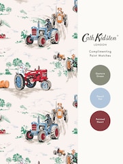 Cath Kidston Blue Tractor A4 Wallpaper Sample - Image 6 of 6