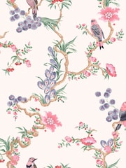 Cath Kidston Pink Birds & Berries A4 Wallpaper Sample - Image 3 of 5