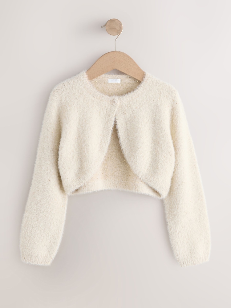 Champagner - Fluffy Occasion Shrug (12mths-16yrs) - Bild 1 von 4