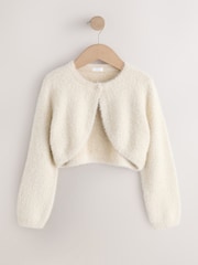 Champagne Fluffy Occasion Shrug (12mths-16yrs) - Image 5 of 8