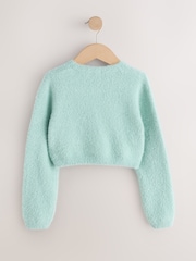 Teal Fluffy Occasion Shrug (12mths-16yrs) - Image 2 of 4