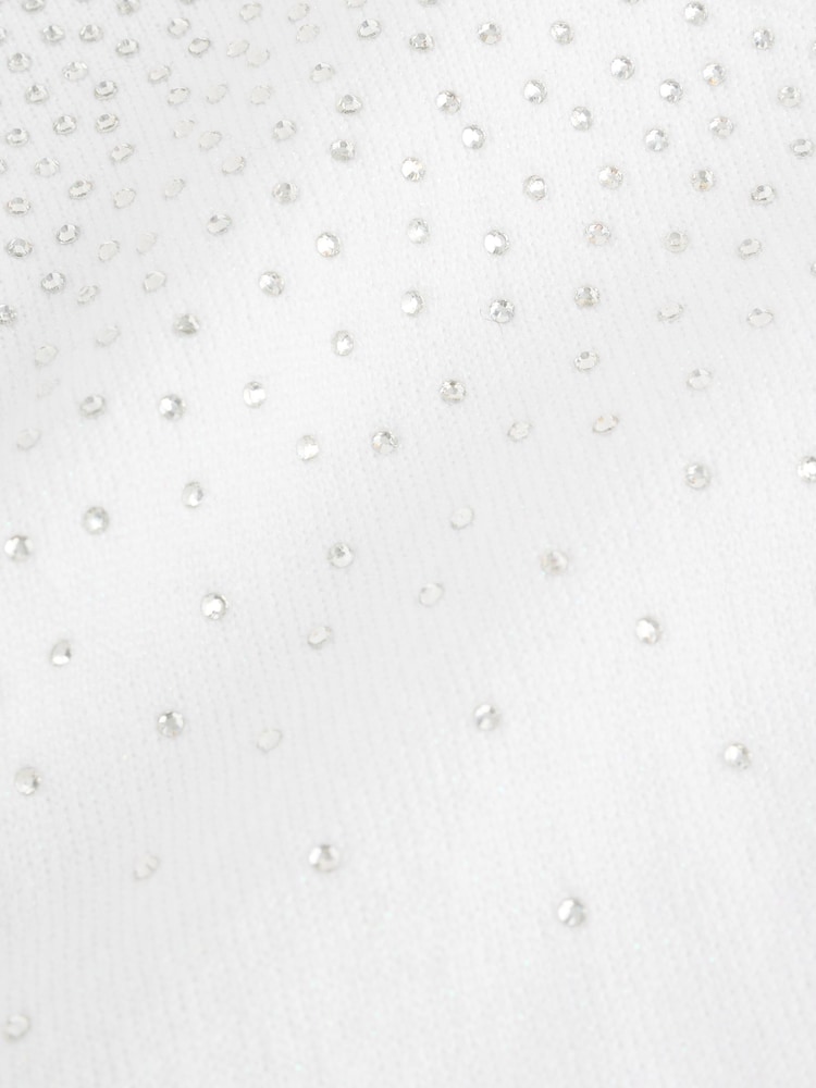 White Diamante Occasion Shrug (3-16yrs) - Image 11 of 11