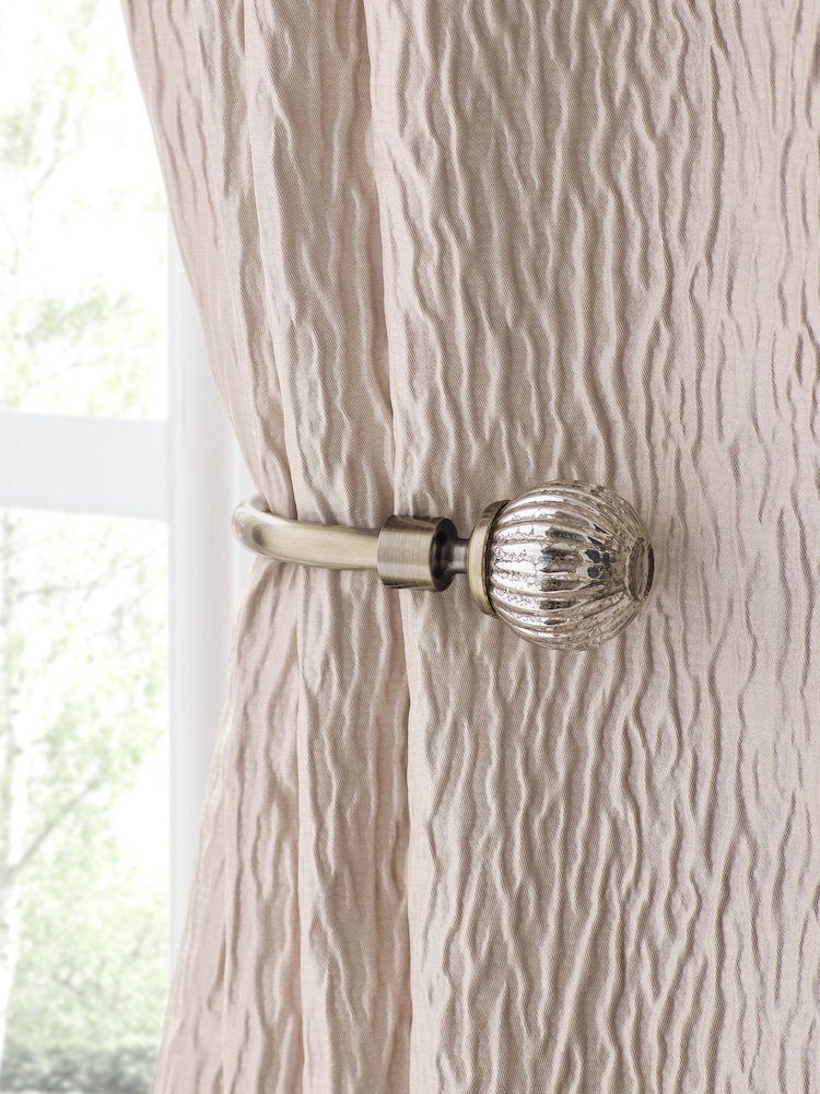 Set of 2 Mercury Glass Curtain Holdbacks - صورة 1 من 1 Set of 2 Mercury Glass Curtain Holdbacks - صورة 1 من 1