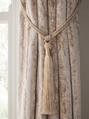 Set of 2 Champagne Gold Tassel Curtain Tie Backs - Image 1 of 3