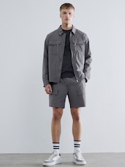 River Island Grey Skinny Fit Cargo Shorts - Image 1 of 4
