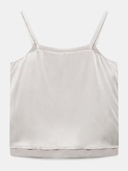 Mint Velvet Natural Satin Layered Cami Top - Image 7 of 7