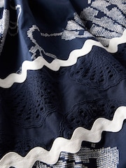 Mint Velvet Blue Shell Print 100% Cotton Maxi Dress - Image 9 of 9