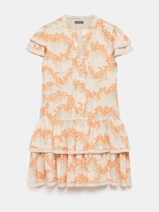 Mint Velvet Natural Floral Print Mini Dress - Image 6 of 7