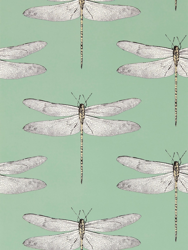 Harlequin Seaglass First Light Sand Demoiselle Idyllic A4 Wallpaper Sample - Image 1 of 1