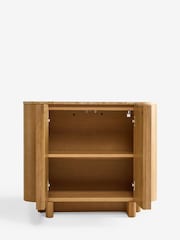 Natural N. Premium Aviano Veneer Marble Small Sideboard - Image 9 of 12