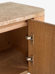 Light Natural N Premium Aviano Oak Veneer Marble Up to 70 inch TV Unit - Image 13 of 14