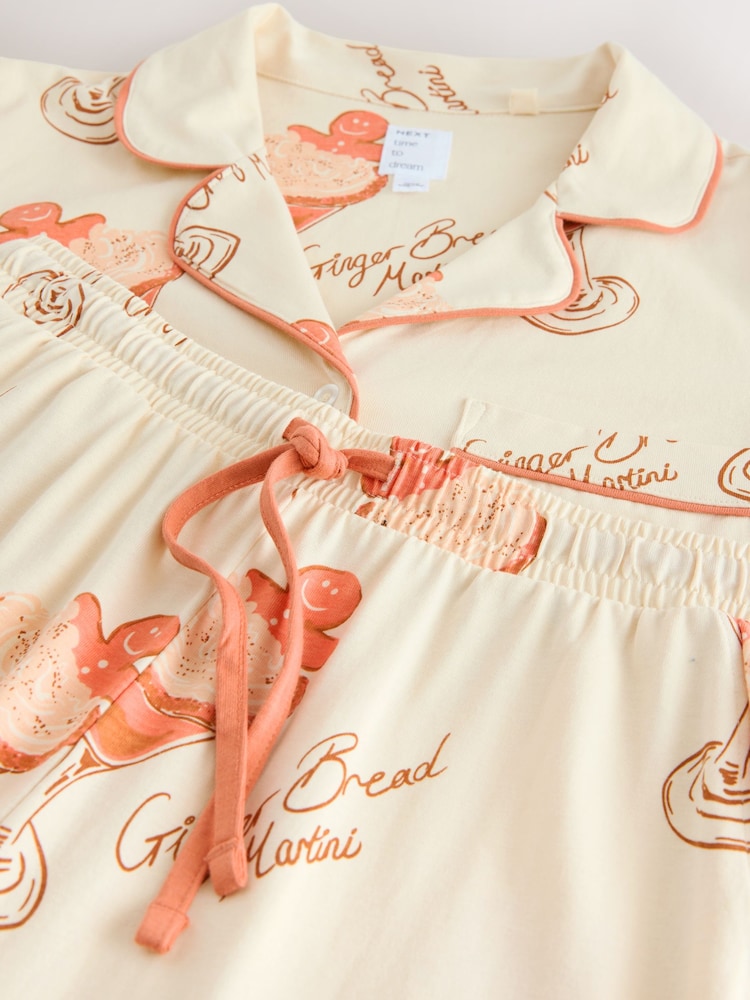 Pão de gengibre cru - Botão de Jersey através do pijama - Imagem 9 de 9 Pão de gengibre cru - Botão de Jersey através do pijama - Imagem 9 de 9