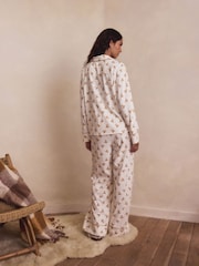 Oatmeal Teddy Bear 100% Cotton Long Sleeve Pyjamas - Image 4 of 11