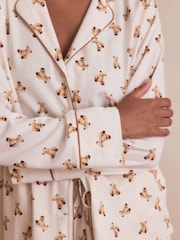 Oatmeal Teddy Bear 100% Cotton Long Sleeve Pyjamas - Image 7 of 11
