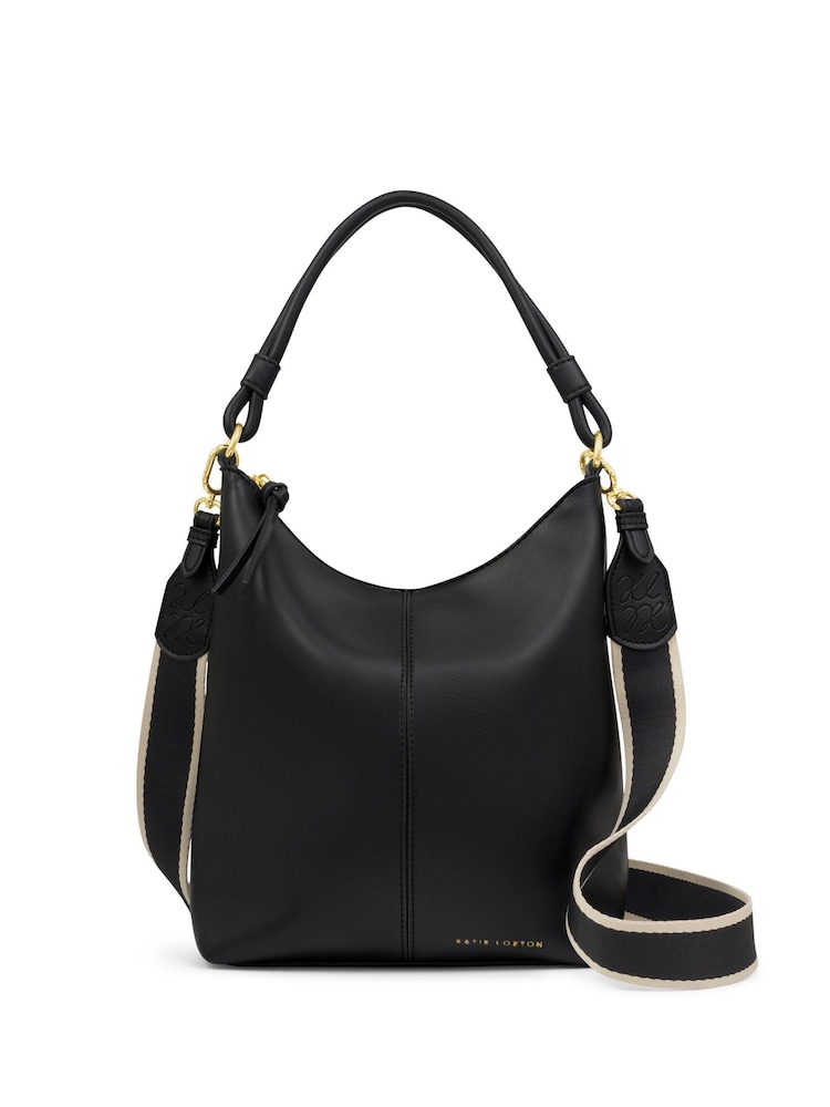 Katie Loxton Black Hallie Satchel Bag - Image 1 of 4