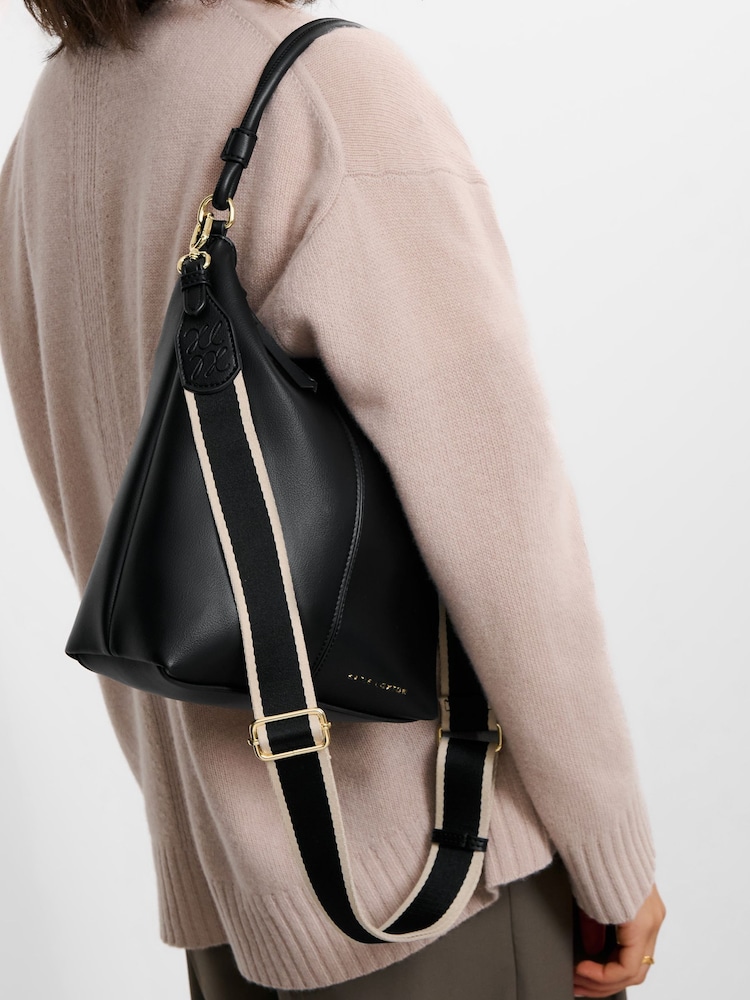 Katie Loxton Black Hallie Satchel Bag - Image 4 of 4