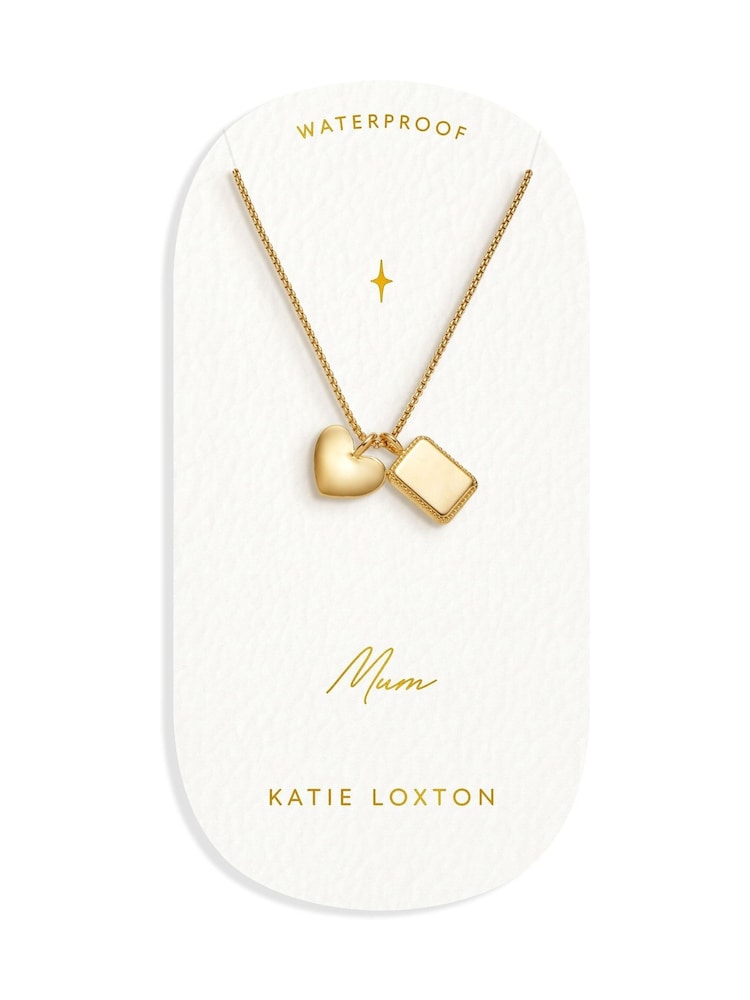 Katie Loxton Gold Tone Mum' Charm Waterproof Necklace - Image 1 of 4