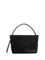 Katie Loxton Black Taya Woven Faux Suede Top Handle Bag - Image 1 of 4