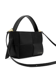 Katie Loxton Black Taya Woven Faux Suede Top Handle Bag - Image 3 of 4