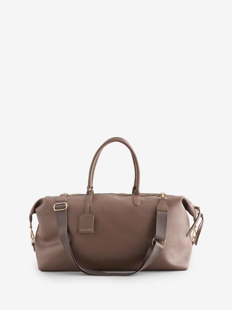 Katie Loxton Brown Oxford Weekend Holdall - Image 2 of 5 Katie Loxton Brown Oxford Weekend Holdall - Image 2 of 5
