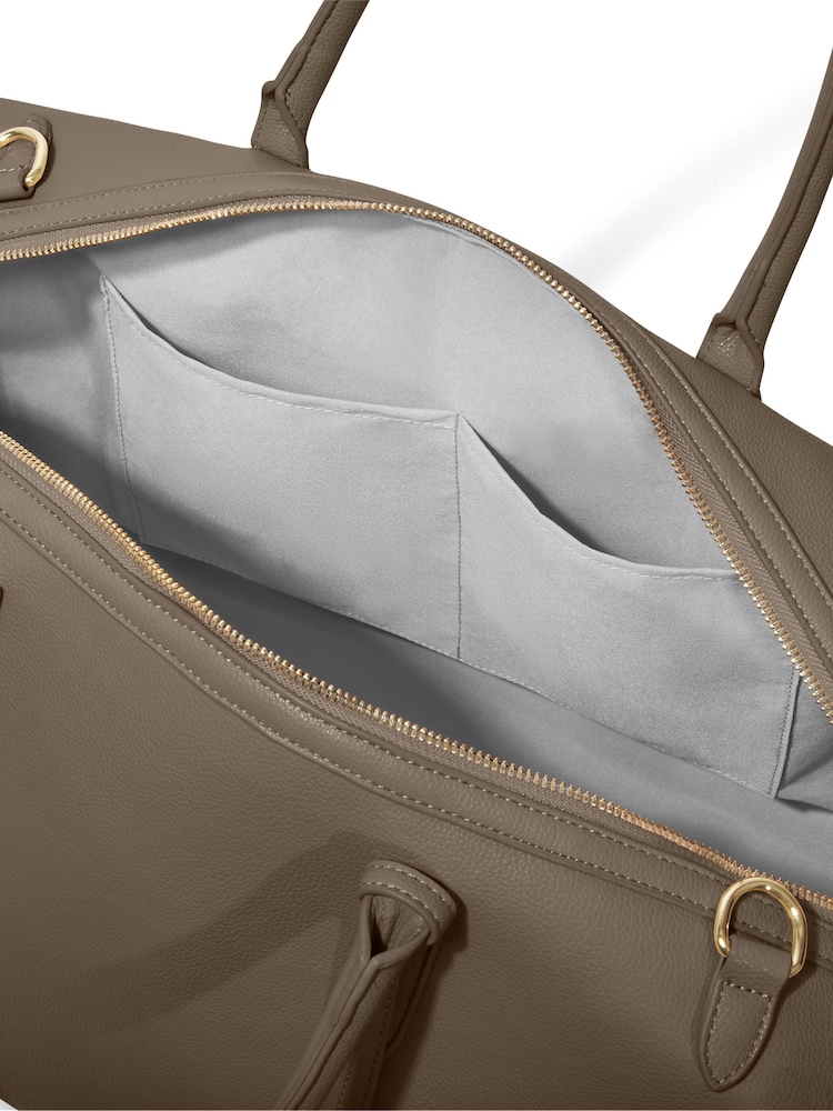 Katie Loxton Brown Oxford Weekend Holdall - Image 5 of 5 Katie Loxton Brown Oxford Weekend Holdall - Image 5 of 5