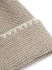Katie Loxton Natural Whipstitch Knitted Hat - Image 3 of 4