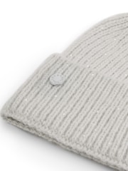 Katie Loxton Grey Sequin Pom Pom Hat - Image 4 of 4