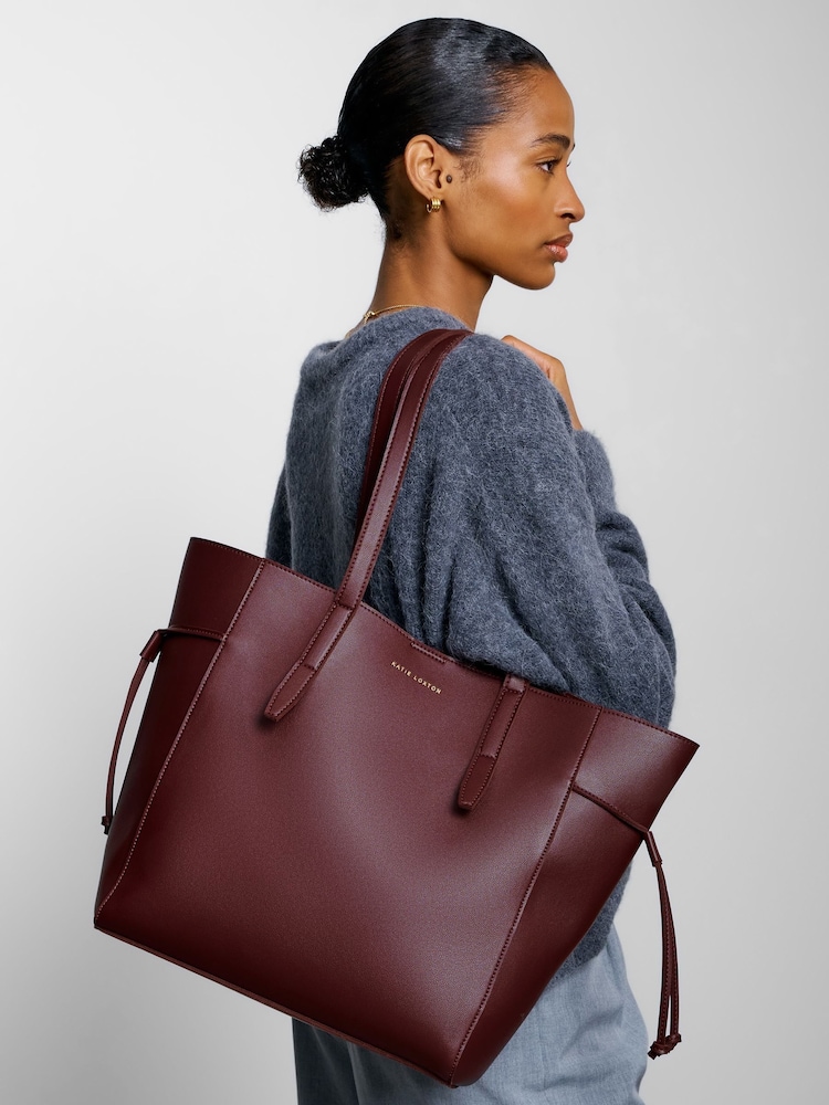 Katie Loxton Red Ashley Tote Bag - Image 1 of 4 Katie Loxton Red Ashley Tote Bag - Image 1 of 4