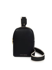 Katie Loxton Black Kaite Canvas Strap Sling Bag - Image 1 of 4