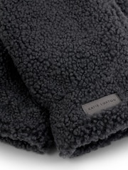 Katie Loxton Grey Teddy Mittens With Cord - Image 4 of 4