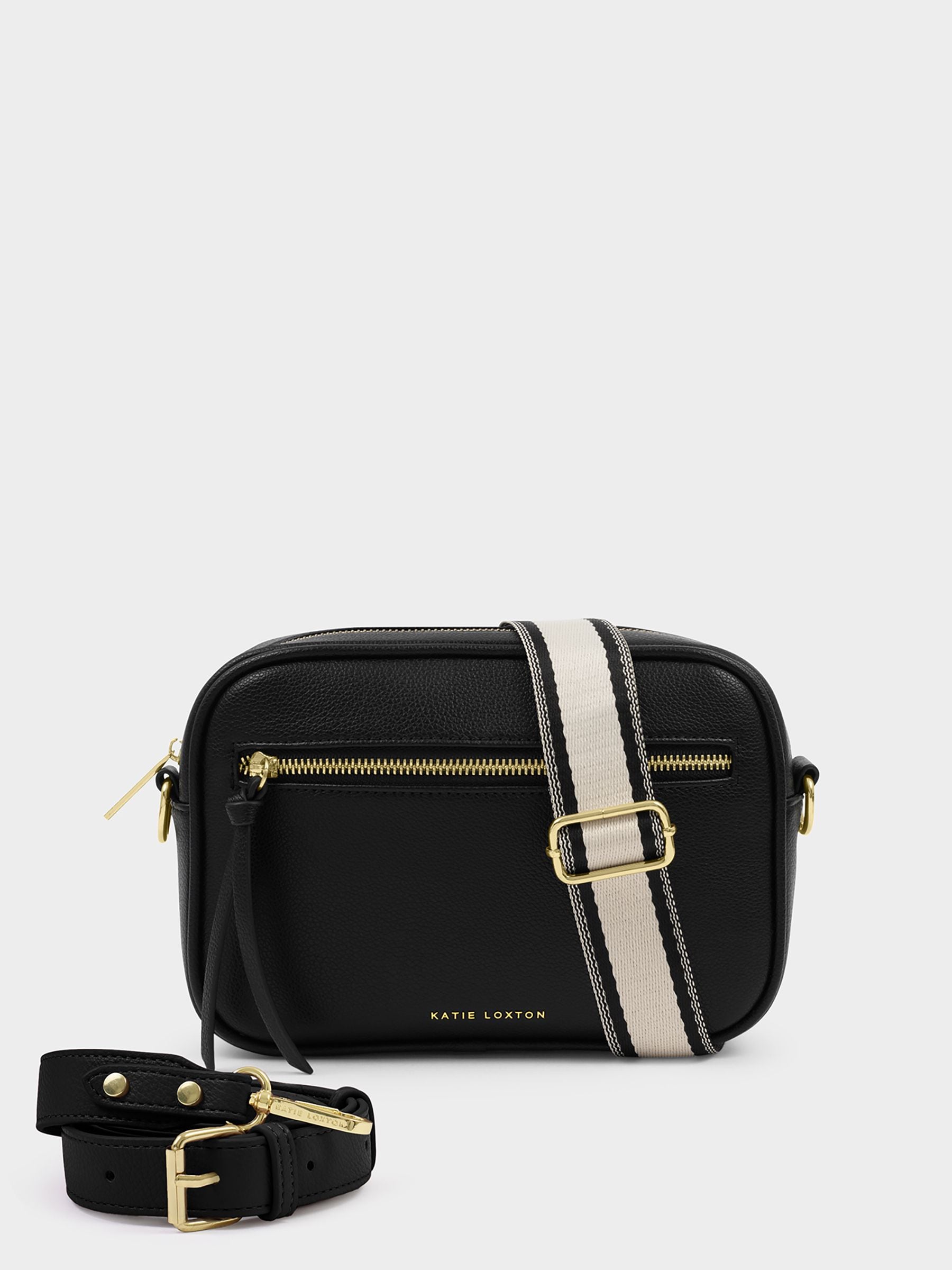Buy Katie Loxton Black Canvas Hallie Cross-Body Bag from Next USA