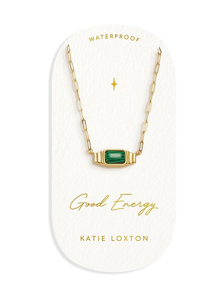 Katie Loxton Gold Tone Waterproof Good Energy Necklace - Image 1 of 1