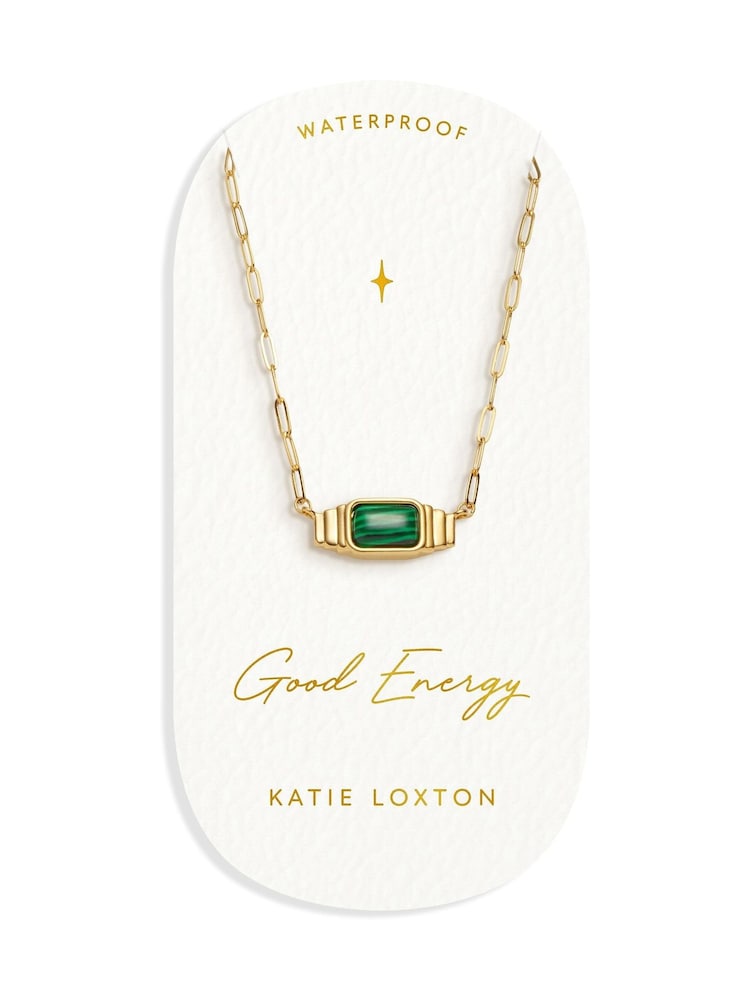 Katie Loxton Gold Tone Waterproof Good Energy Necklace - Image 1 of 1 Katie Loxton Gold Tone Waterproof Good Energy Necklace - Image 1 of 1