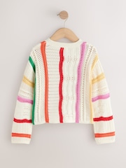 Rainbow Stripe Knitted Jumper (3-16yrs) - Image 6 of 8