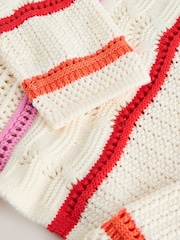 Rainbow Stripe Knitted Jumper (3-16yrs) - Image 7 of 8